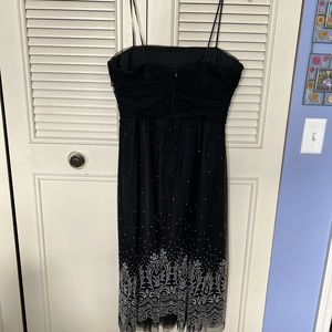Black and silver party dress